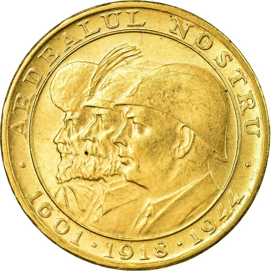 Coin, Romania, Mihai I, 20 Lei, 1944, MS(60-62), Gold, KM:M13