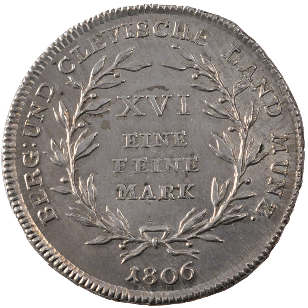 GERMAN STATES, Thaler, Reichs, 1806, D, KM #11, AU(55-58), Silver, 19.59