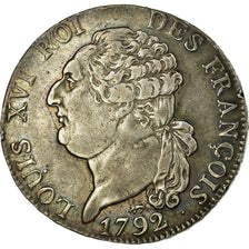 Monnaie, France, Louis XVI, ½ écu de 3 livres françois, 1792, Paris