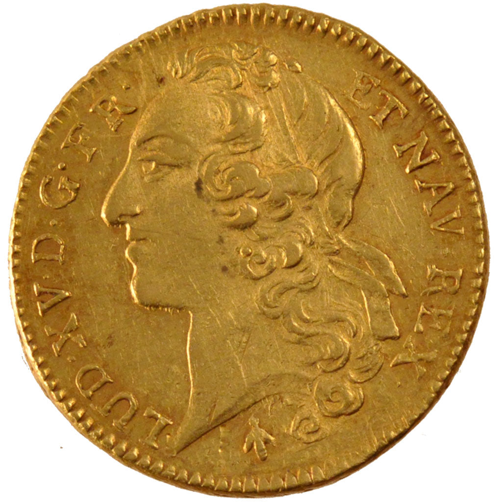 FRANCE, Double Louis d'or, 1768, Toulouse, AU(50-53), Gold, Gadoury #346, 16.32