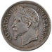 FRANCE, Napoléon III, 2 Francs, 1866, Strasbourg, KM #807.2, AU(55-58), Silver,