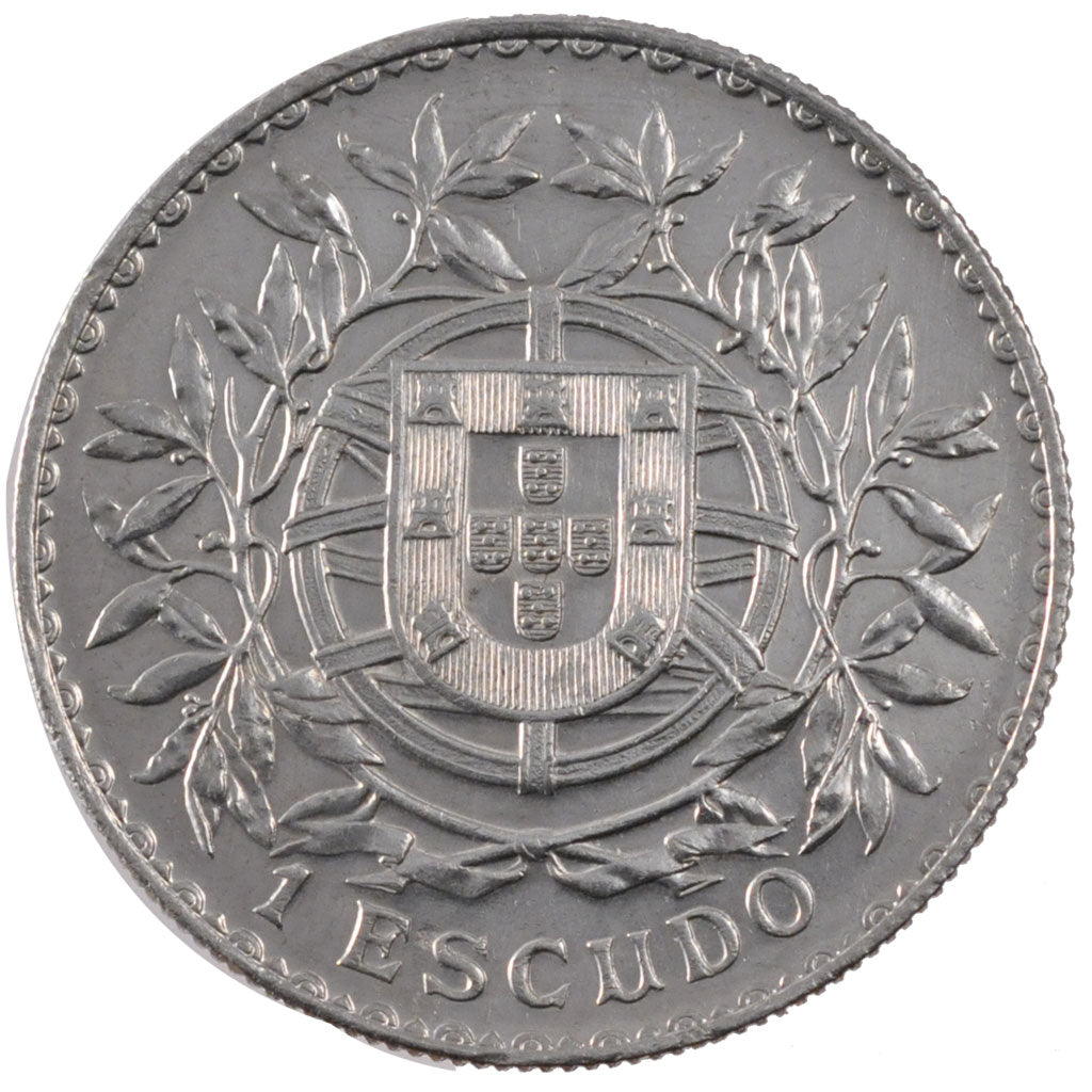 PORTUGAL, Escudo, 1916, KM #564, AU(55-58), Silver, 37, 25.07