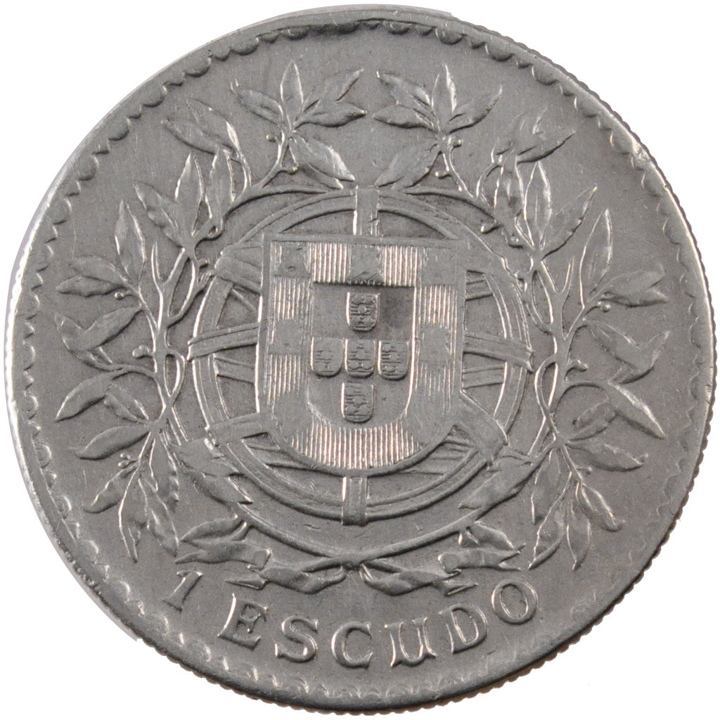 PORTUGAL, Escudo, 1916, KM #564, EF(40-45), Silver, 37, 24.77