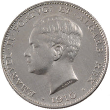 PORTUGAL, 500 Reis, 1910, KM #557, AU(55-58), Silver, 30, 12.55