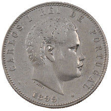 PORTUGAL, 1000 Reis, 1899, KM #540, EF(40-45), Silver, 24.72