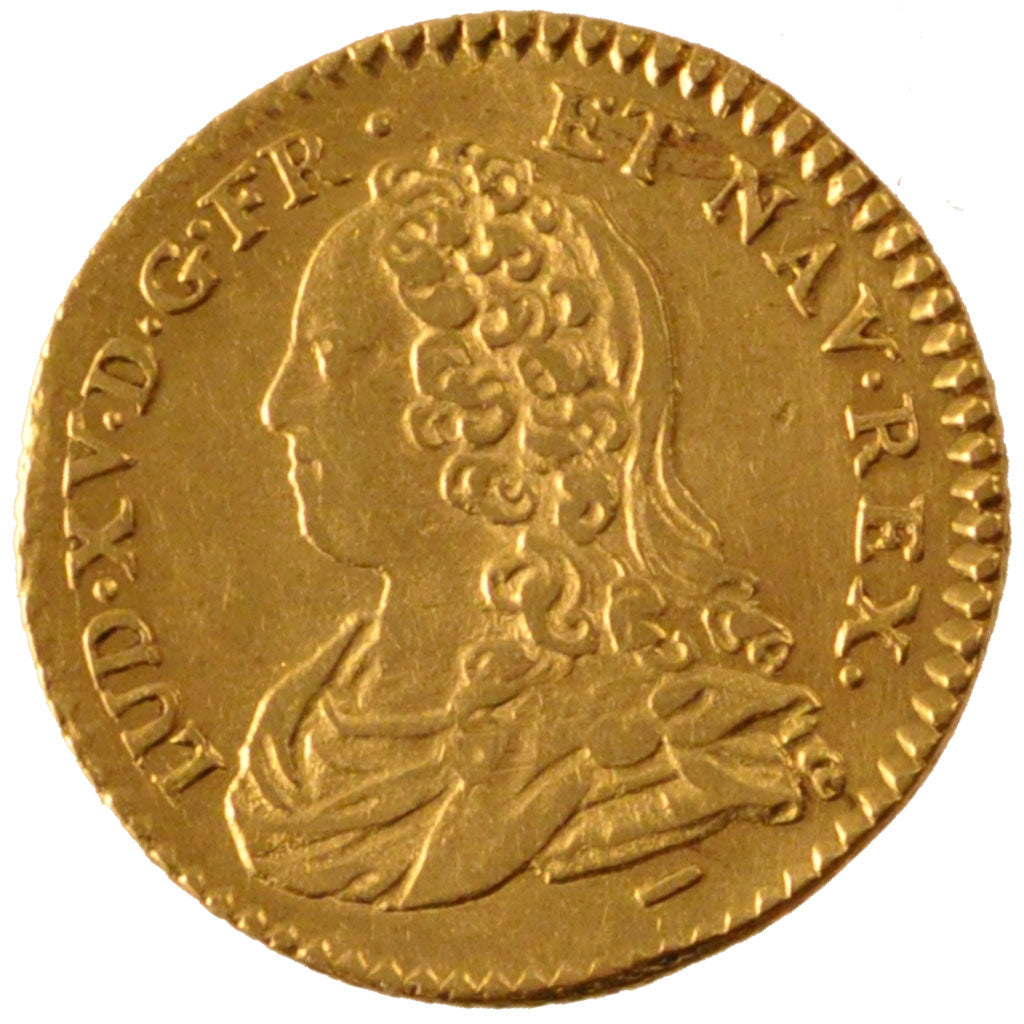 FRANCE, 1/2 Louis d'or aux lunettes, 1/2 Louis D'or, 1726, Lille, KM #488.13,...