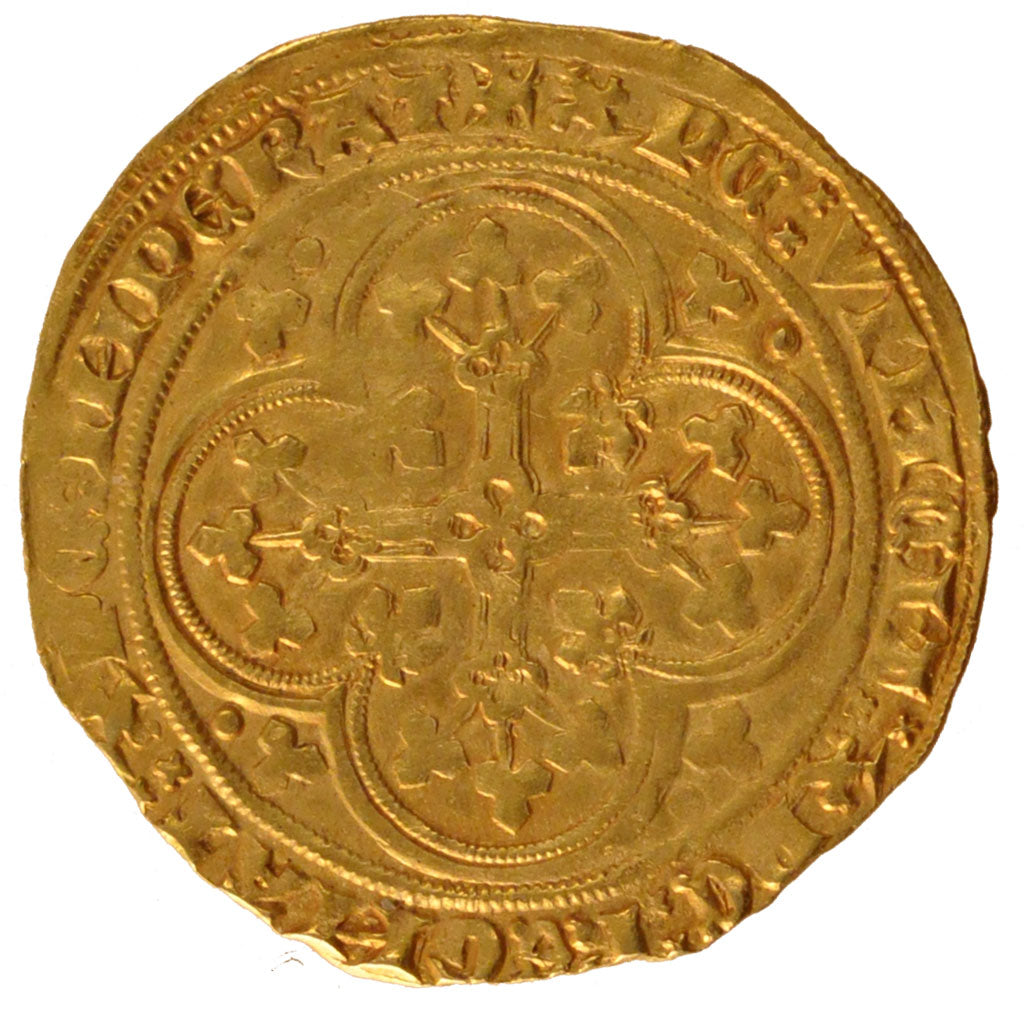 Jean II Le Bon, Ecu d'or à la chaise