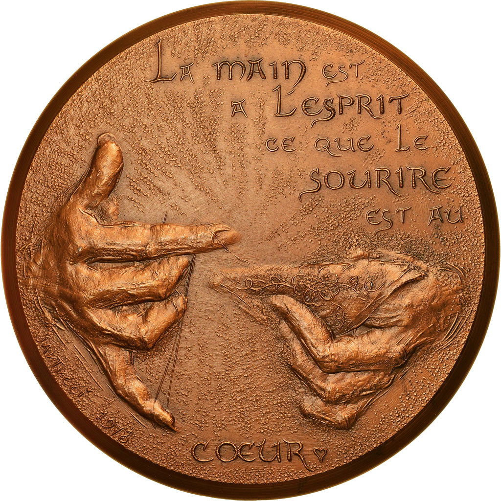France, Medal, Métiers d'Art, Arts & Culture, 1981, Santucci, MS(63), Bronze