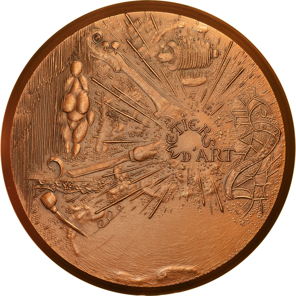 France, Medal, Métiers d'Art, Arts & Culture, 1981, Santucci, MS(63), Bronze