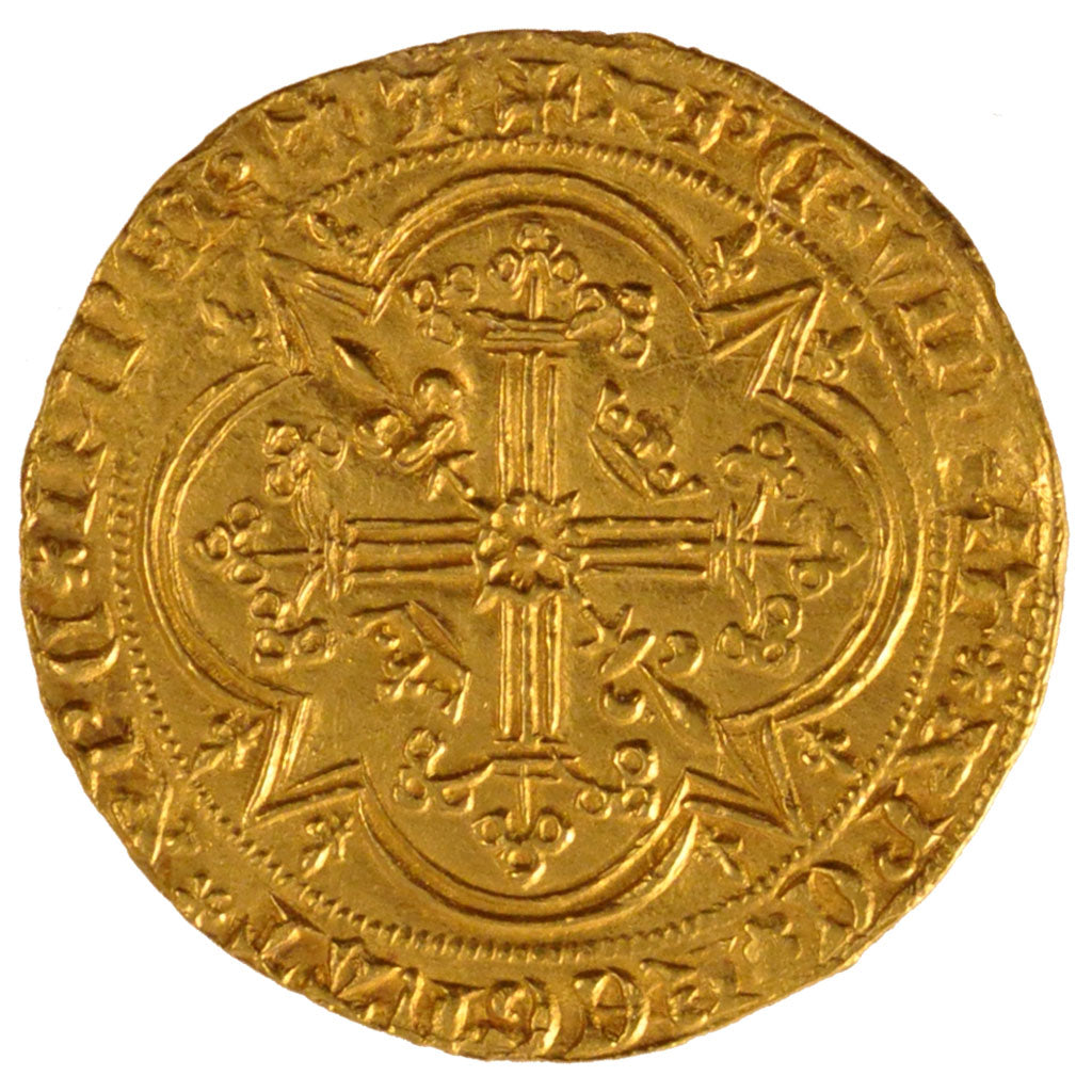 FRANCE, Franc à pied, 1365, AU(55-58), Gold, Duplessy #360, 3.75