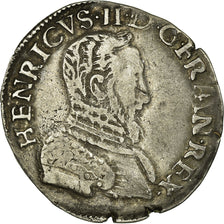 Moneda, Francia, Teston, 1554, Poitiers, MBC, Plata, Duplessy:983