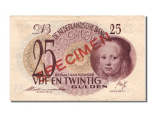 Netherlands, 25 Gulden, 1945, KM #77, 1945-05-07, AU(50-53), 5XA 158067