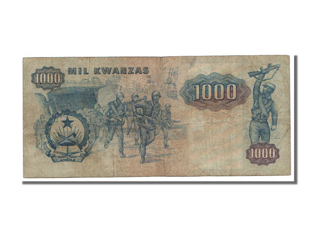 Angola, 1000 Novo Kwanza on 1000 Kwanzas, 1991, KM #124, 1987-11-11, EF(40-45),.