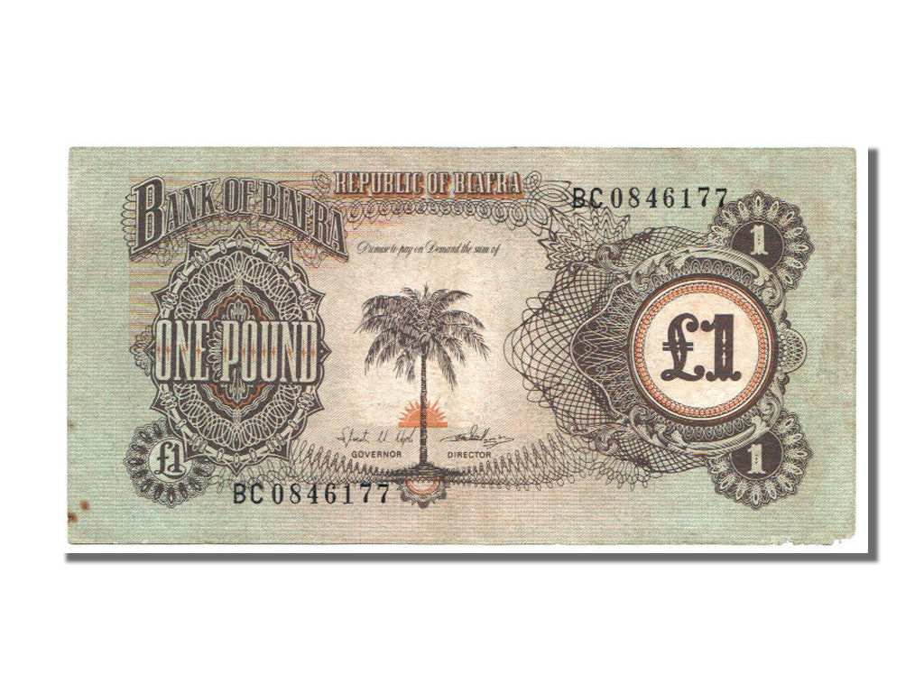 Geldschein, Biafra, 1 Pound, S