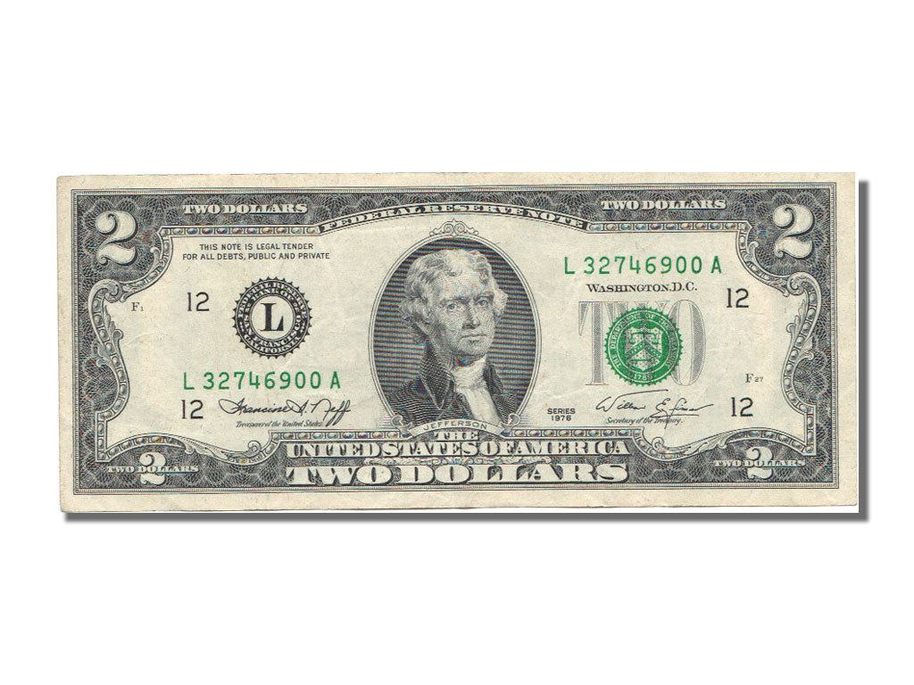United States, 2 Dollars, 1976, EF(40-45), L 32746900 A