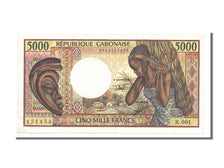 Gabon, 5000 Francs, KM #6b, UNC(60-62), R.001 151433