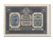 Italy, 10 Lire, 1918, KM #M6, 1918-01-02, EF(40-45), G72