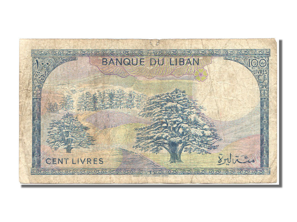Lebanon, 100 Livres, 1988, KM #66d, VF(30-35)