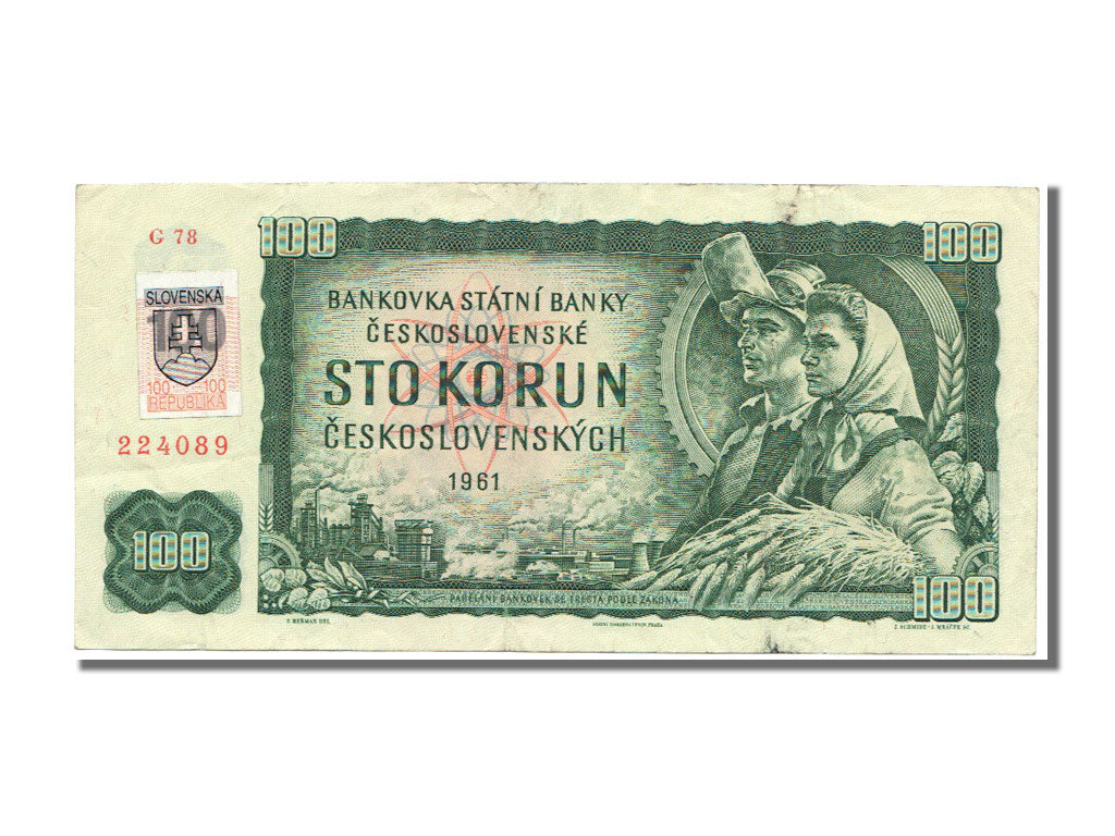 Slovakia, 100 Korun, KM #17, EF(40-45), G78 224089