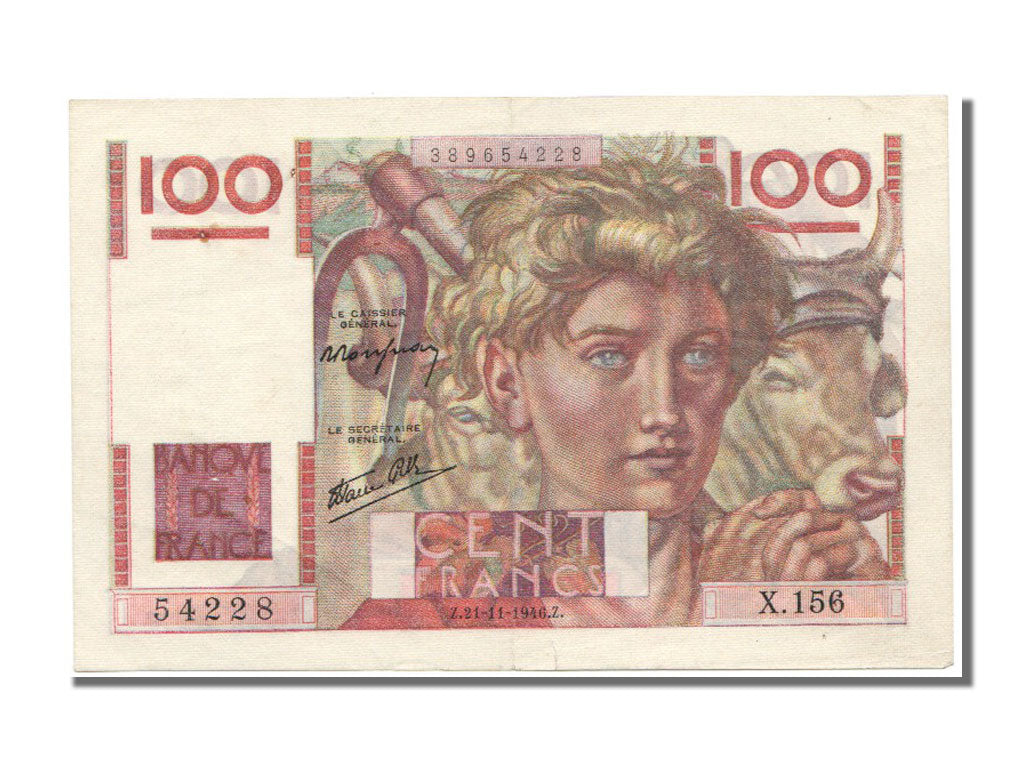 FRANCE, 100 Francs, 100 F 1945-1954 ''Jeune Paysan'', 1946, 1946-11-21,...