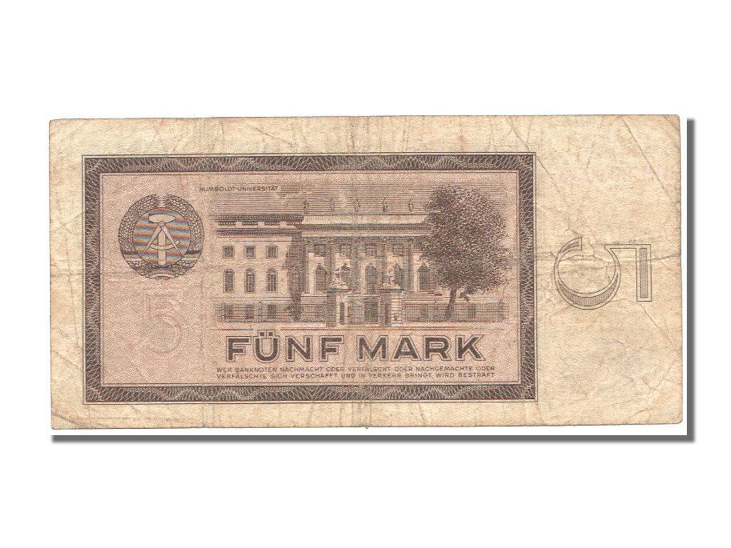 Germany - Democratic Republic, 5 Mark, 1964, KM #22a, VF(20-25), GM291585