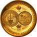 Monaco, Medal, Cinquantenaire du Crédit Foncier, 1972, MS(60-62), Gilt Bronze