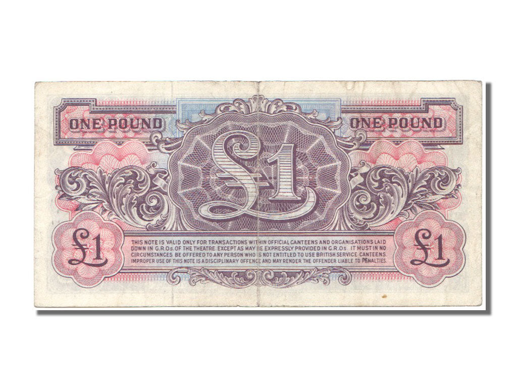 Great Britain, 1 Pound, KM #M22a, AU(55-58), AA/5 874337