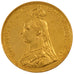 GREAT BRITAIN, 5 Pounds, 1887, London, KM #769, AU(55-58), Gold, 40.09