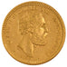 SWEDEN, 20 Kronor, 1877, KM #748, AU(55-58), Gold, 8.97