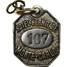 Monaco, Medal, Badge, Clé, Hôtel Hermitage, EF(40-45), Silvered bronze