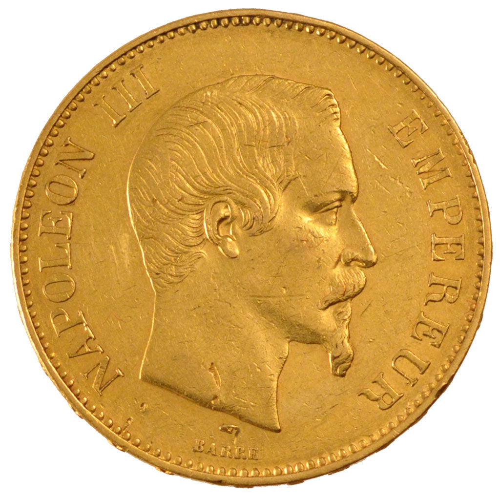 FRANCE, Napoléon III, 100 Francs, 1856, Paris, KM #786.1, EF(40-45), Gold, G...