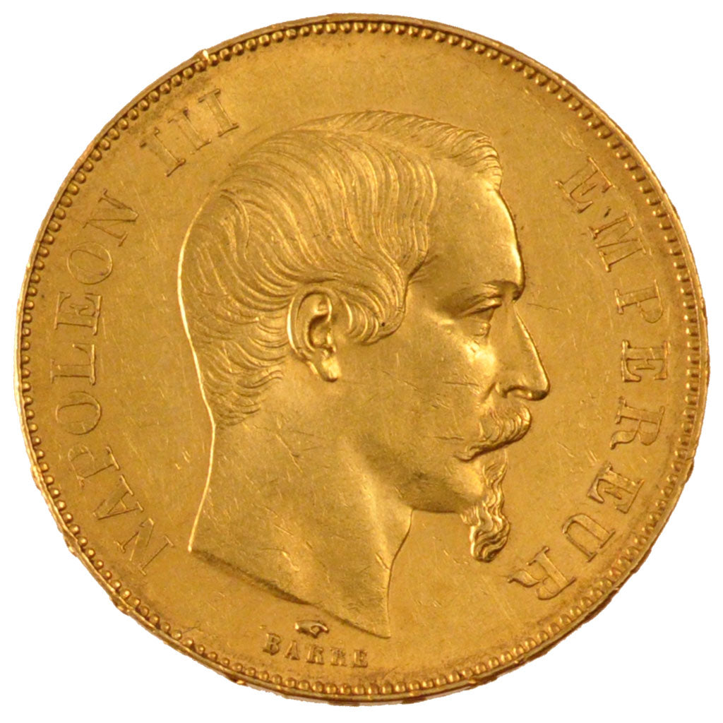 Second Empire, 50 Francs or Napoléon III tête nue