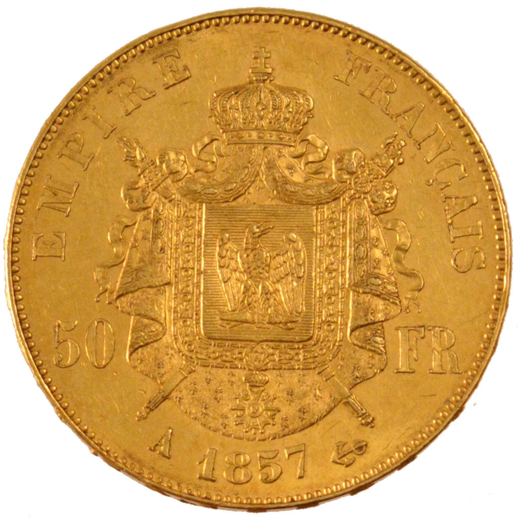 Second Empire, 50 Francs or Napoléon III tête nue