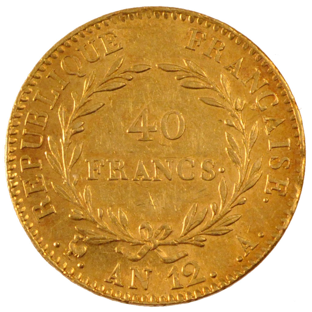Francia, Napoléon I, 40 Francs, 1803, Paris, SPL-, Oro, Gadoury:1080