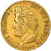 Moneda, Francia, Louis-Philippe, 40 Francs, 1837, Paris, BC+, Oro, Gadoury:1106