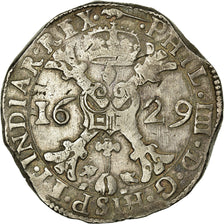 Moneta, Paesi Bassi Spagnoli, Artois, Patagon, 1629, Arras, BB+, Argento, KM:4