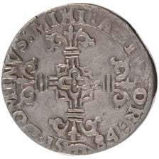 FRANCE, 1/20 Ecu, 1584, Arras, VF(30-35), Silver, Boudeau #1982, 3.19