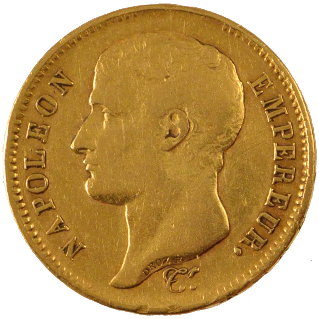 FRANCE, Napoléon I, 40 Francs, 1807, Lille, KM #A688.5, VF(20-25), Gold, 12.88