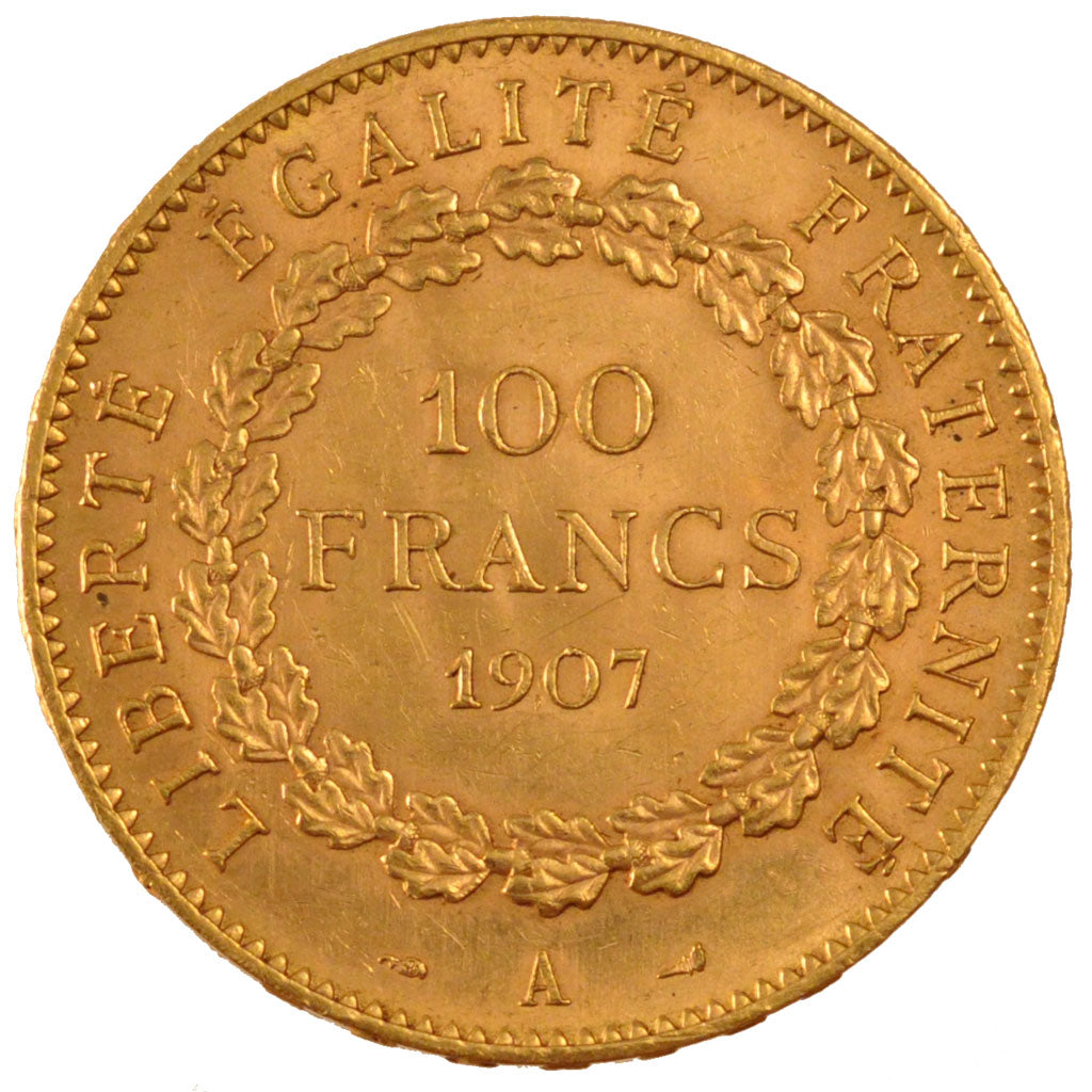 Francia, 100 Francs, 1907, Paris, SPL-, Oro, Gadoury:1137a