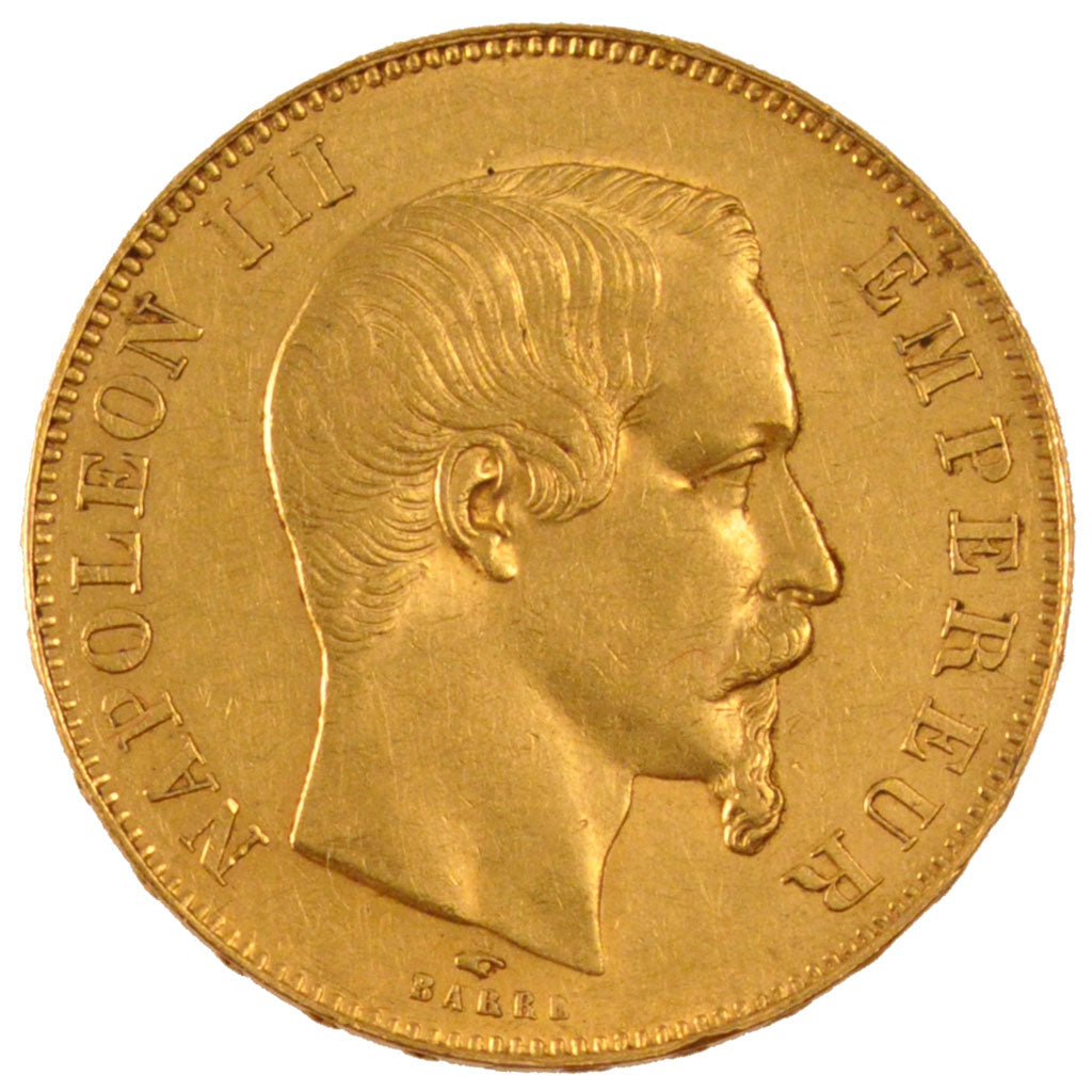 Second Empire, 50 Francs or Napoléon III tête nue