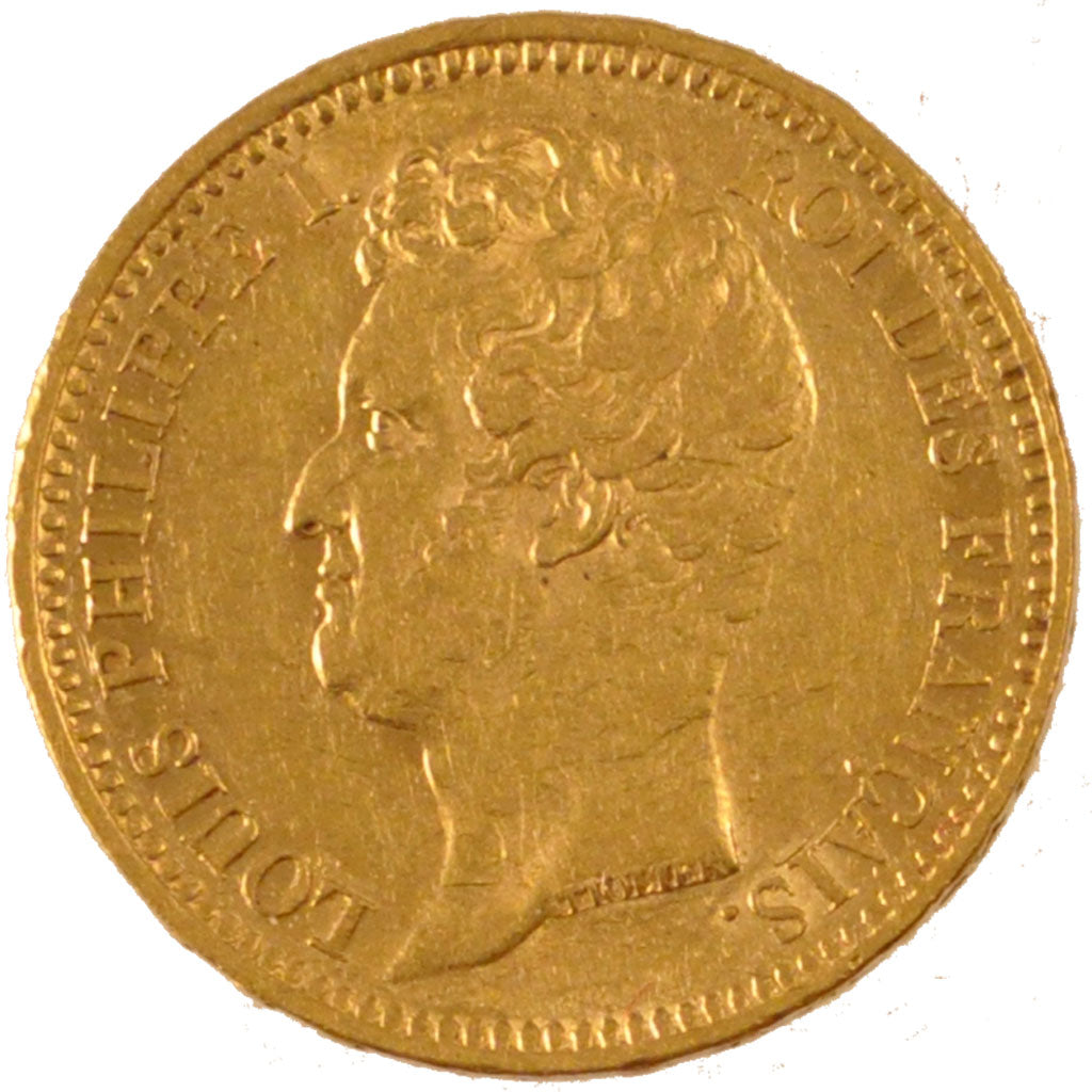 FRANCE, Louis-Philippe, 20 Francs, 1831, Paris, KM #746.1, EF(40-45), Gold,...