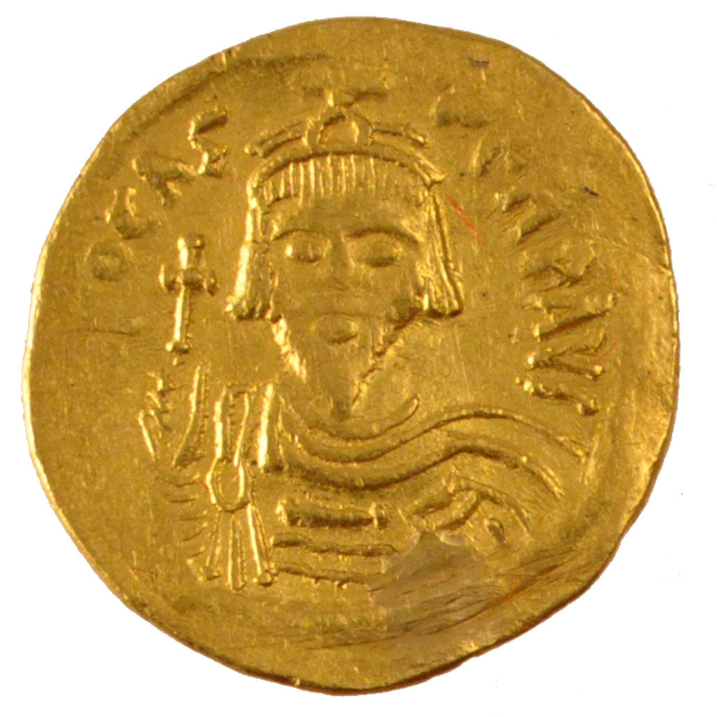 Phocas 602-610, Solidus, Constantinople, EF(40-45), Gold, 4.45