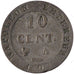 FRANCE, Napoléon I, 10 Centimes, 1809, Paris, KM #676.1, EF(40-45), Billon, G...