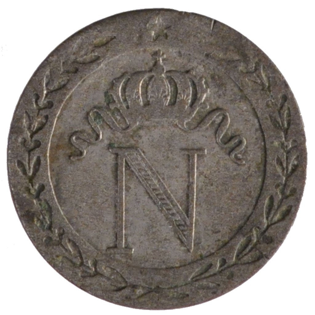 FRANCE, Napoléon I, 10 Centimes, 1809, Paris, KM #676.1, EF(40-45), Billon, G...