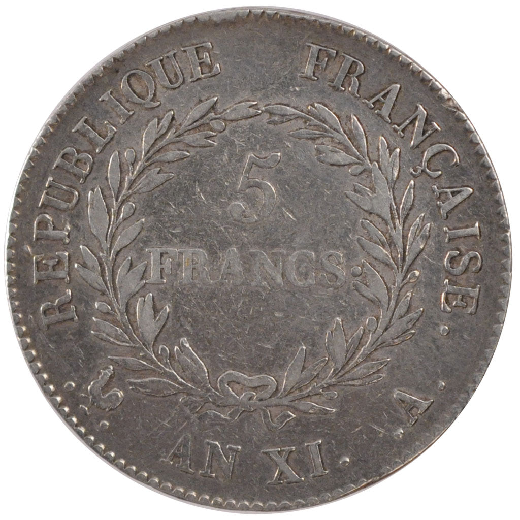 Consulat, 5 Francs Bonaparte premier Consul