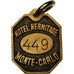 Monaco, Medal, Badge, Clé, Hôtel Hermitage, AU(50-53), Bronze