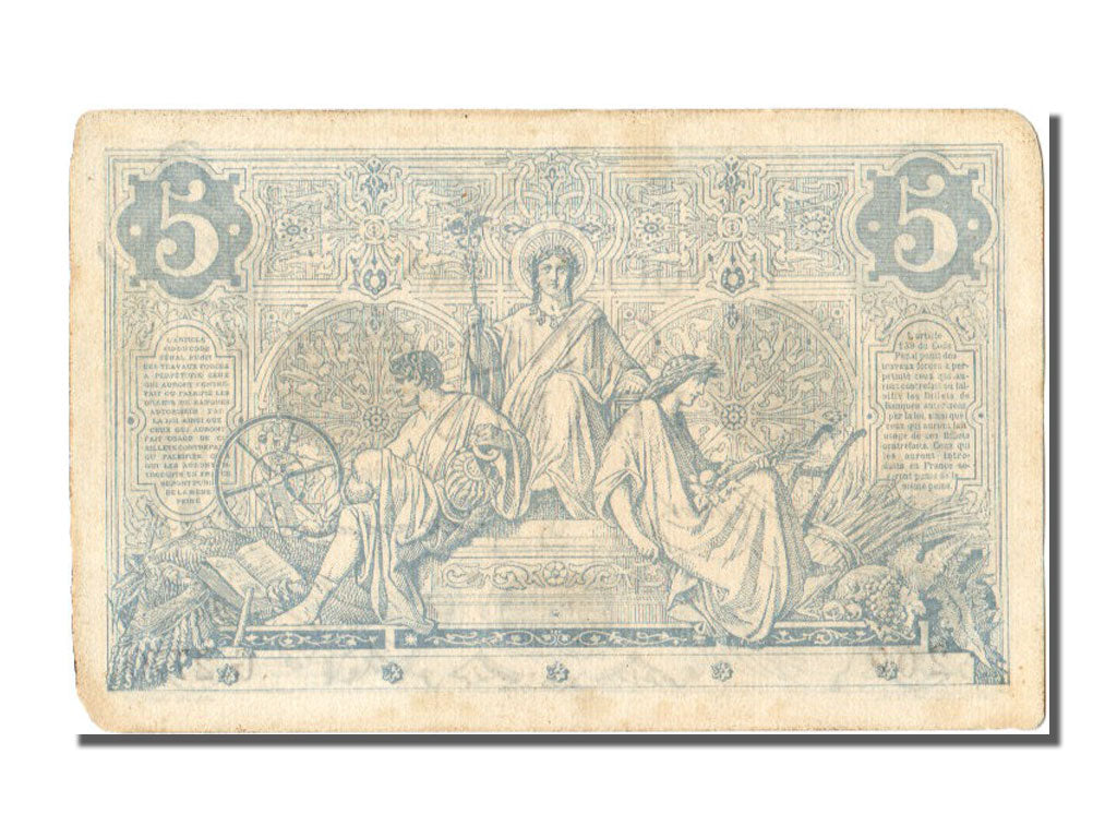 France, 5 Francs, 5 F 1871-1874 ''Noir'', 1873, KM #60, 1873-06-28, UNC(65-70),.