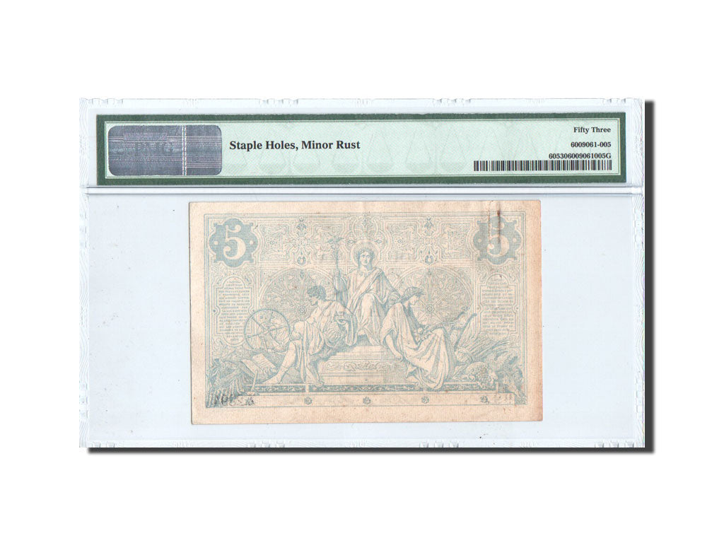 Banconote, Francia, 5 Francs, 5 F 1871-1874 ''Noir'', 1873, 1873-07-18, graded