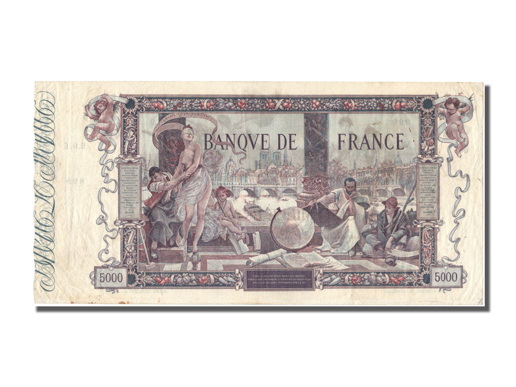 France, 5000 Francs, 5 000 F 1918 ''Flameng'', 1918, KM #76, 1918-01-11,...