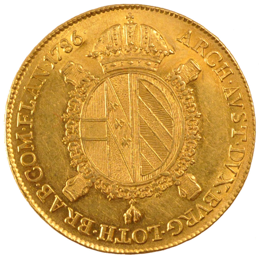 Belgium, Souverain, 1786, Vienne, KM #33, MS(60-62), Gold, 11.10
